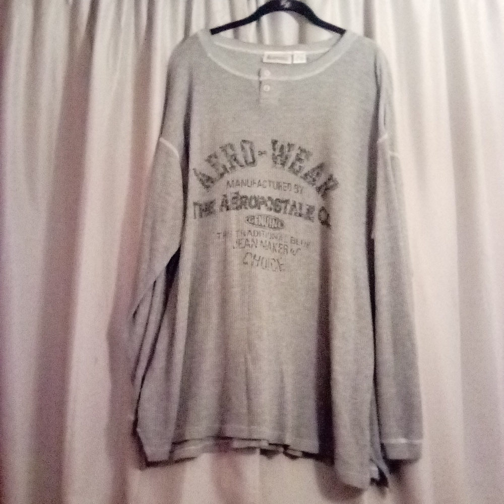 Aero Wear By Aeropostale Gray Thermal Shirt
